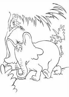 Dr Seuss Horton Hears a Who Coloring Pages Dr seuss coloring