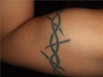 Barbed Wire Tattoo Upper Arm