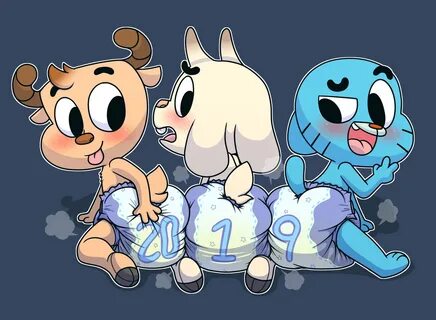 Diapered gumball 💖 Gumball diaper change