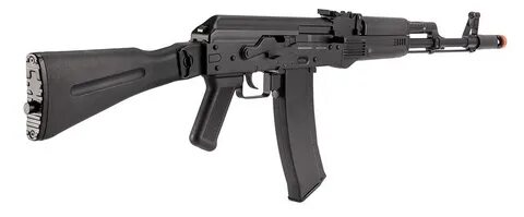 WellFire AK74 Gas Blowback GBB Airsoft Rifle Black - EconoSu