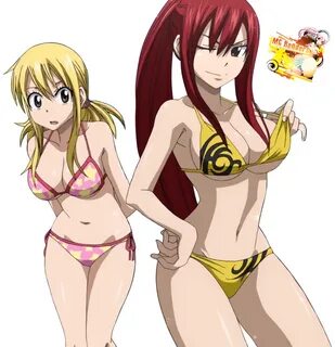 Fairy Tail - Erza Scarlet & Lucy Heartfilia Render 1 MG Rend