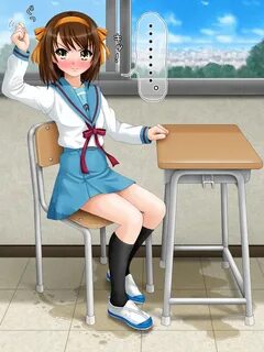 Haruhi Suzumiya wetting - Omorashi Artwork - OmoOrg