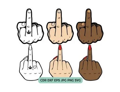 Mens Middle Finger Svg Cut File Women's Finger Svg Etsy