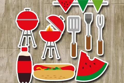 Summer Barbecue party clipart - BBQ grill clip art (94491) I