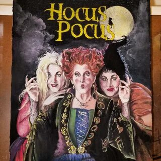Hocus Pocus painting I did last year, watercolor and gouache