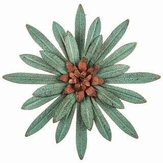 Turquoise Flower Metal Wall Decor Hobby Lobby 1299288 Metal 