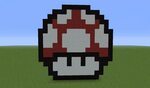 Minecraft Pixel Art Mario Mushroom All in one Photos