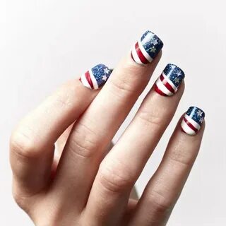 30+ American Flag Inspired Stripes and Stars Nail Ideas & Tu