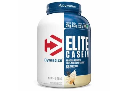 Dymatize Nutrition Elite Casein со вкусом ванили 18 кг (4 фу