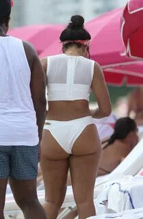 Angela Simmons Big Booty in a White Bikini!! Hollywood movie