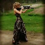 The 10 Cutest Photos Of Girls In Prom Dresses Holding Guns C