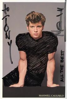 Maxwell Caulfield - Inscribed Picture Postcard Signed Histor