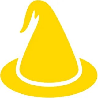 Witchcraft Magician Magic Costume Hat Yellow for Halloween -