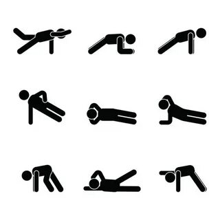 Clip Art Of A Exercise Stick Figures Сток видеоклипы - iStoc