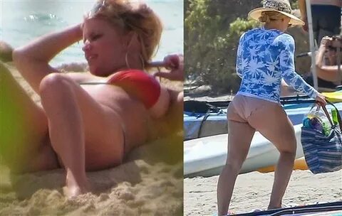 Jessica Simpson’s Boobs vs Hilary Duff’s Booty In A MILF Bik