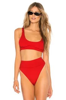 BEACH RIOT X REVOLVE Peyton Bikini Top in Red REVOLVE