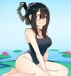 Tsuyu in a swimsuit My Hero Academia Know Your Meme