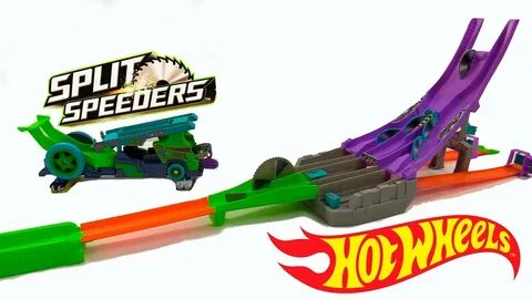 HOT WHEELS SPLIT SPEEDERS PISTA CUCHILLAS EXTREMAS Y TRANSPO