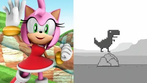 Sonic Dash Amy vs Dino Run Android Gameplay - YouTube