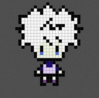 Killua - Hunter x Hunter (Anime) Pixel Art Patterns Pixel ar