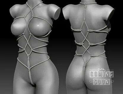 Shibari WIP One of TWO new releases coming soon to ROMP 3. F