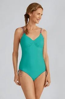M & S COLLECTION AQUA FULLER BUST NON-WIRED SWIMSUIT Zwemkle