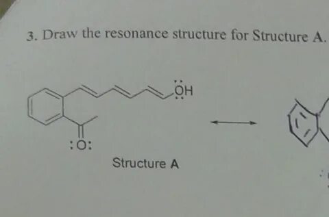 Solved Draw the resonance structure for structure A. Chegg.c