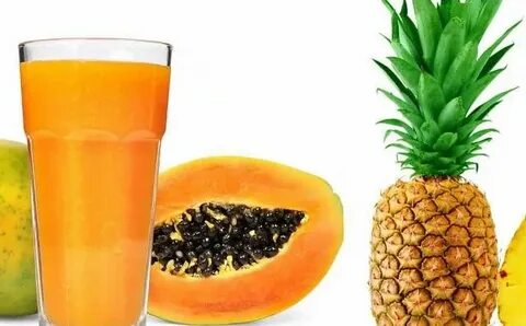 Batido a base de piña y papaya para adelgazar Dieta Pinteres