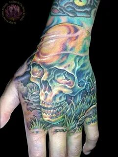 tattoo by James Kern Hand tattoos, Tattoos, Fear tattoo