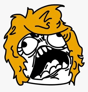 Angry Troll Face Png - Angry Meme Face Png, Transparent Png 