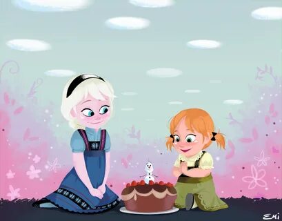 Young Elsa and Anna - elsa dan anna fan Art (38004041) - fan