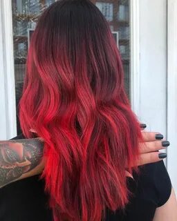 #permanenthairdye Red ombre hair, Hair styles, Red hair insp