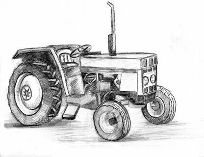 Трактор простой рисунок (21 фото) " Рисунки для срисовки и н