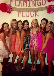 Flamingo Flock Date Party! Everyone wears pink...how perfect