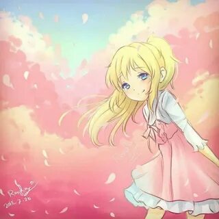Kaori .. your lie in April . drawing By : Rondey www.faceboo