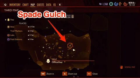 Grounded Spade Gulch Marker Location - Map & Beacon - GameWi