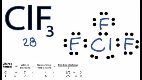 ClF3 Lewis Structure - How to Draw the Lewis Structure for C