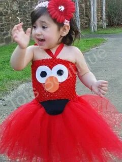 Toddler Elmo Inspired Tutu Dress by TotsBoutique on Etsy, $4