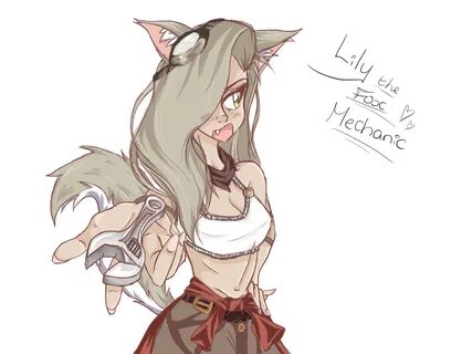Lily The Fox Mechanic : Fan art of nobles oc, lily i find hi