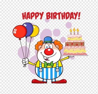 Birthday cake Clown, Clown Happy birthday to you, balloon, w