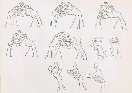 Milt Kahl Hand Poses Hand reference, How to draw hands, Swor