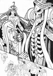 Scene from Volume 4 Chapter 4 where Ainz comforted Shalltear