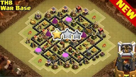 Clash of Clans Th8 War Base ♦ BOMB TOWER ANTi 2 Star ♦ Defen