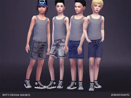 The Sims Resource - Boy's Denim Shorts