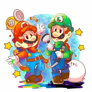 @hiyashimeso Mario and luigi, Super mario art, Mario fan art