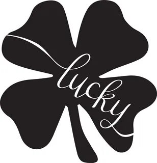 Download HD Hand Lettered Lucky Shamrock Free Svg Cut File P