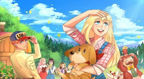 harvest moon back to nature fanart old game but...it's the b