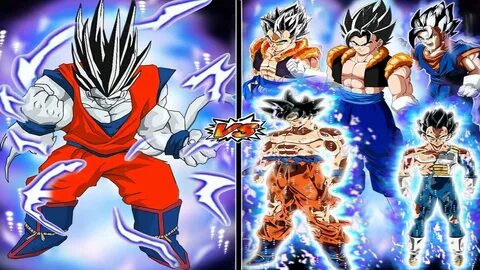 Goku Ultra Instinct Poder Prohibido SSJ10 VS Team Ultra Inst