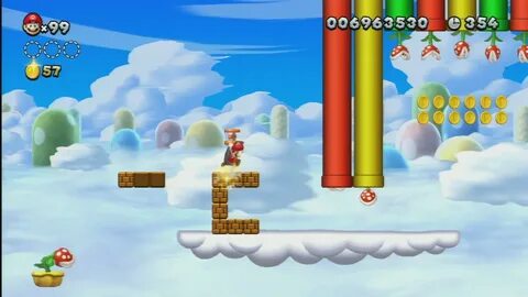 Meringue Clouds 1 Land Of Flying Blocks New Super Mario U Wi