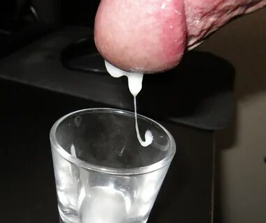 Shot glass of cum